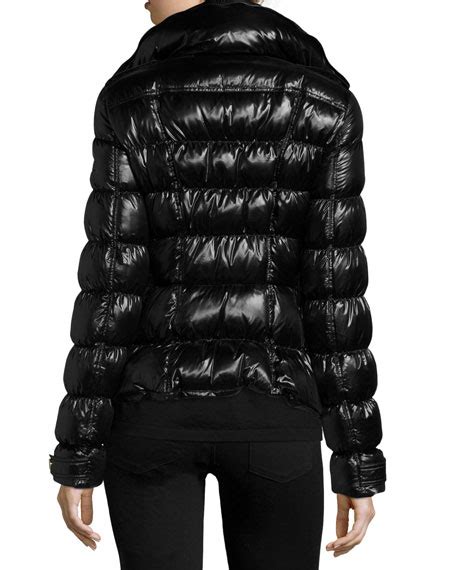 burberry brit ashdon|Burberry Brit Ashdon Glossy Fitted Puffer Coat, Black.